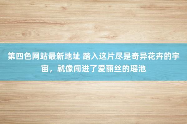 第四色网站最新地址 踏入这片尽是奇异花卉的宇宙，就像闯进了爱丽丝的瑶池
